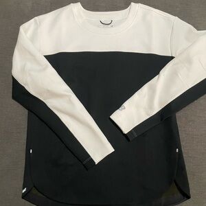 New Balance White and Black Sweatshirt